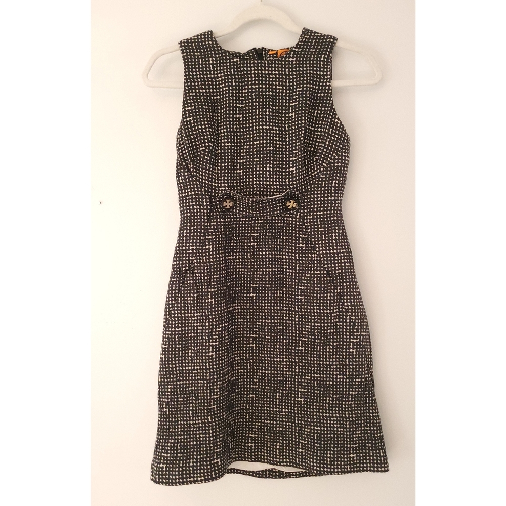 Tory Burch black and white Clea dress size 2
